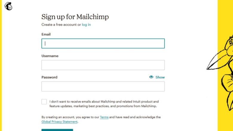 Crear una cuenta en MailChimp