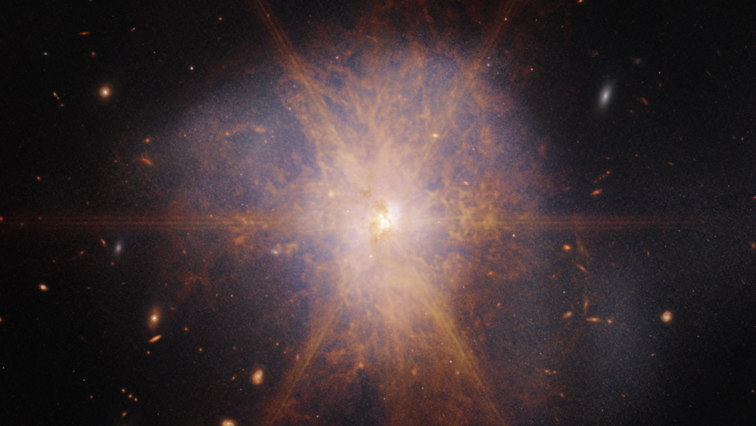 El telescopio James Webb capta extraordinarias imágenes de la colisión de dos galaxias de espiral