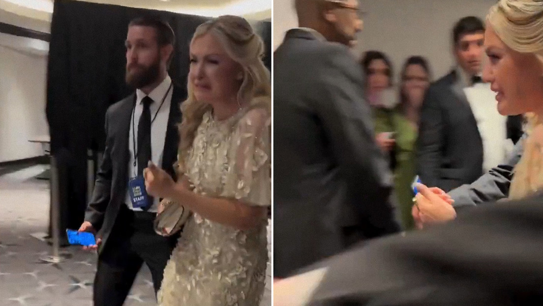 Desgarrador momento de la viuda de Charlie Kirk tras tiroteo en el acto con Trump  (VIDEO)