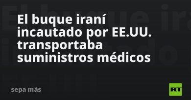 El buque iraní incautado por EE.UU. transportaba suministros médicos