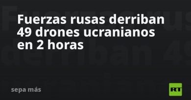 Fuerzas rusas derriban 49 drones ucranianos en 2 horas