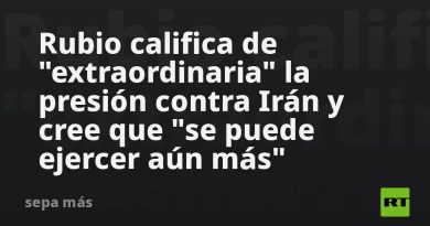 Rubio califica de "extraordinaria" la presión contra Irán y cree que "se puede ejercer aún más"