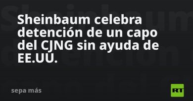 Sheinbaum celebra detención de un capo del CJNG sin ayuda de EE.UU.