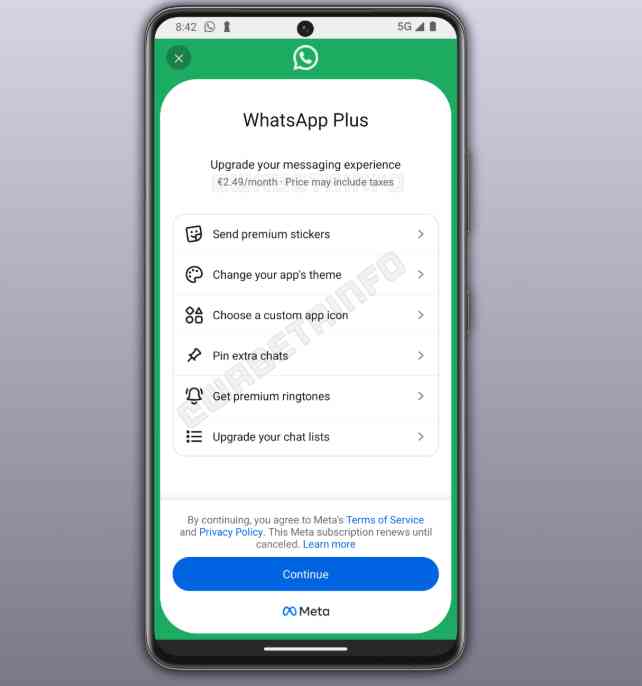 Suscripción WhatsApp Plus