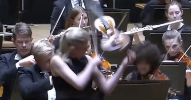 Violín de un millón de dólares vuela por los aires en pleno concierto (VIDEO)
