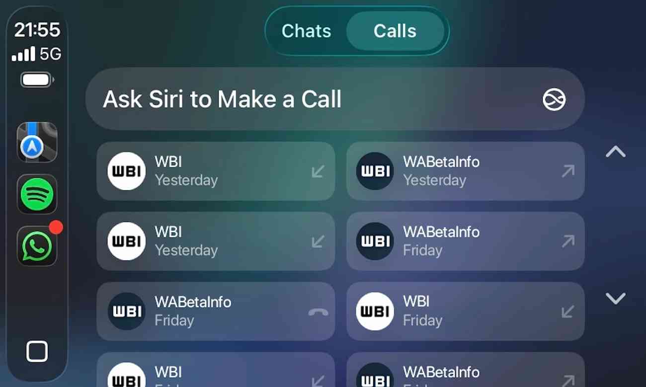 WhatsApp para CarPlay