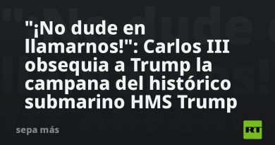 "¡No dude en llamarnos!": Carlos III obsequia a Trump la campana del histórico submarino HMS Trump