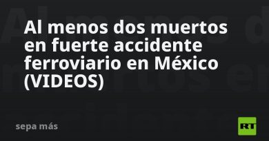 Al menos dos muertos en fuerte accidente ferroviario en México (VIDEOS)