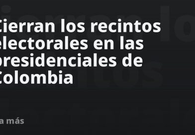 Cierran los recintos electorales en las presidenciales de Colombia