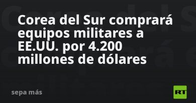 Corea del Sur comprará equipos militares a EE.UU. por 4.200 millones de dólares