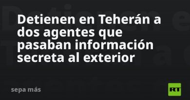 Detienen en Teherán a dos agentes que pasaban información secreta al exterior