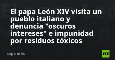 El papa León XIV visita un pueblo italiano y denuncia "oscuros intereses" e impunidad por residuos tóxicos