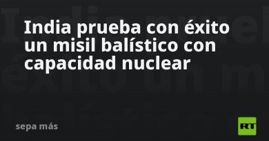 India prueba con éxito un misil balístico con capacidad nuclear