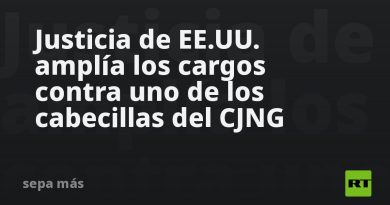 Justicia de EE.UU. amplía los cargos contra uno de los cabecillas del CJNG