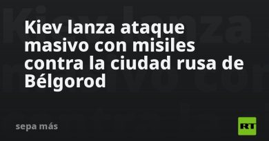 Kiev lanza ataque masivo con misiles contra la ciudad rusa de Bélgorod