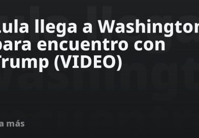 Lula llega a Washington para encuentro con Trump (VIDEO)