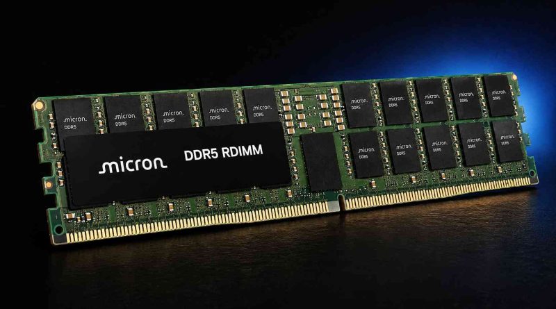 Memoria Micron DDR5 RDIMM de 256GB
