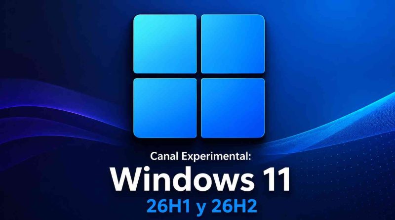 Canal Experimental para Windows 11 26H1 y 26H2