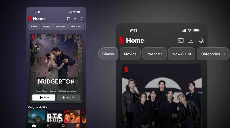 Netflix rediseña su app móvil