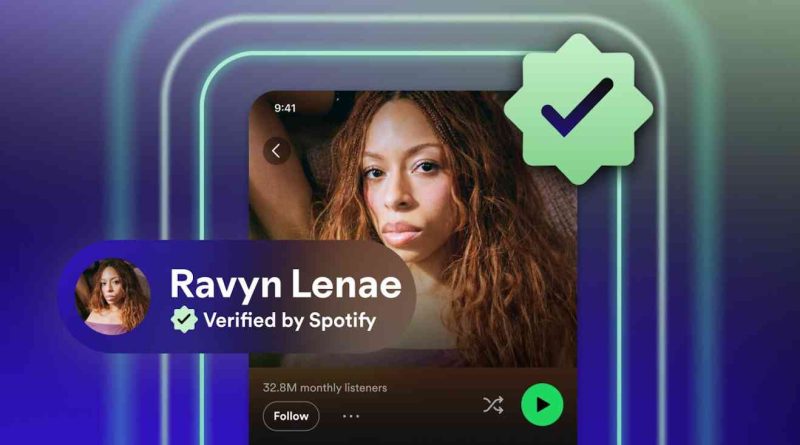 Insignias de verificación en Spotify
