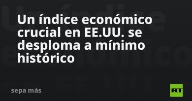 Un índice económico crucial en EE.UU. se desploma a mínimo histórico