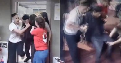 VIDEO: Acusan a un estudiante de acoso y alumnas lo echan a la fuerza de la universidad