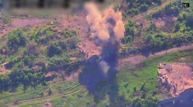 VIDEO: Artillería rusa destroza posiciones de las fuerzas ucranianas