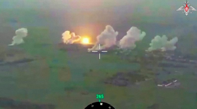 VIDEO: Fortificaciones de hormigón no resisten un ataque de misiles termobáricos rusos