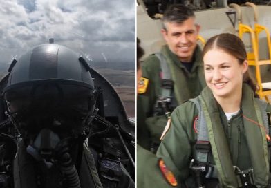 VIDEO: La princesa Leonor de España pilota un avión de combate
