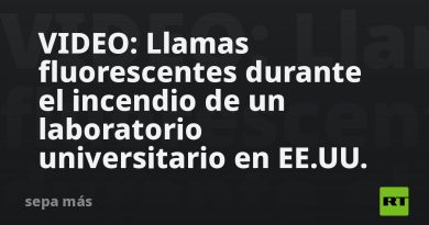 VIDEO: Llamas fluorescentes durante el incendio de un laboratorio universitario en EE.UU.