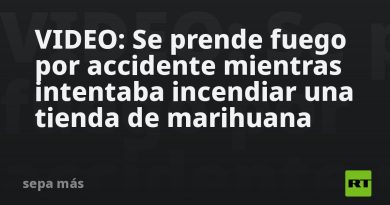VIDEO: Se prende fuego por accidente mientras intentaba incendiar una tienda de marihuana