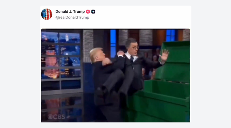 VIDEO: Trump 'tira a la basura' a un presentador opositor