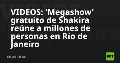 VIDEOS: 'Megashow' gratuito de Shakira reúne a millones de personas en Río de Janeiro