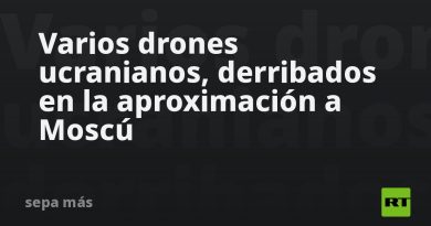 Varios drones ucranianos, derribados en la aproximación a Moscú
