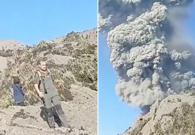 "¡Dios mío, murieron!": Turistas entran en zona prohibida de un volcán y lo pagan caro (VIDEO)