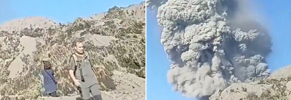 "¡Dios mío, murieron!": Turistas entran en zona prohibida de un volcán y lo pagan caro (VIDEO)