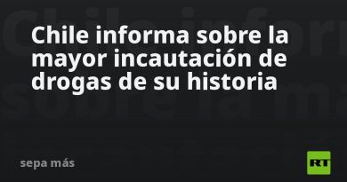 Chile informa sobre la mayor incautación de drogas de su historia