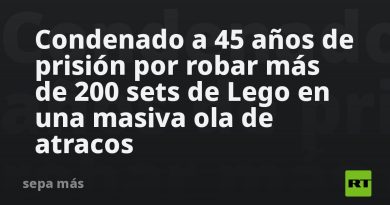 Condenado a 45 años de prisión por robar más de 200 sets de Lego en una masiva ola de atracos