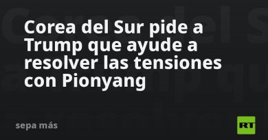 Corea del Sur pide a Trump que ayude a resolver las tensiones con Pionyang