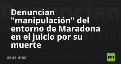 Denuncian "manipulación" del entorno de Maradona
