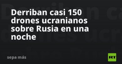 Derriban casi 150 drones ucranianos sobre Rusia en una noche