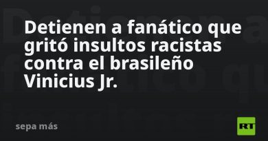 Detienen a fanático que gritó insultos racistas contra el brasileño Vinicius Jr.