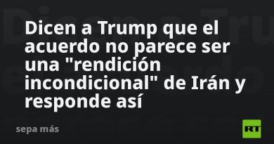 Dicen a Trump que el acuerdo no parece ser una "rendición incondicional" de Irán y responde así