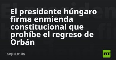 El presidente húngaro firma enmienda constitucional que prohíbe el regreso de Orbán