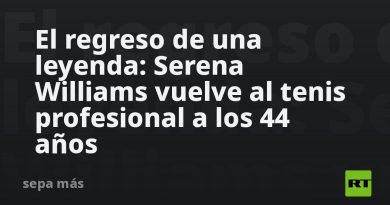 El regreso de una leyenda: Serena Williams vuelve al tenis profesional a los 44 años