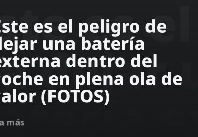 Este es el peligro de dejar una batería externa dentro del coche bajo el sol (FOTOS)