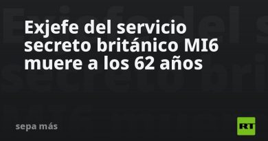 Exjefe del servicio secreto británico MI6 muere a los 62 años