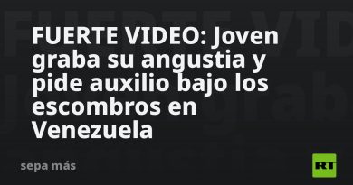 FUERTE VIDEO: Joven graba su angustia y pide auxilio bajo los escombros en Venezuela