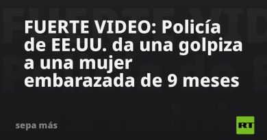 FUERTE VIDEO: Policía de EE.UU. da una golpiza a una mujer embarazada de 9 meses