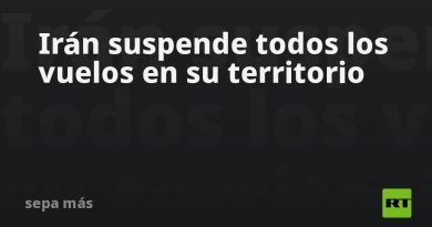Irán suspende todos los vuelos en su territorio